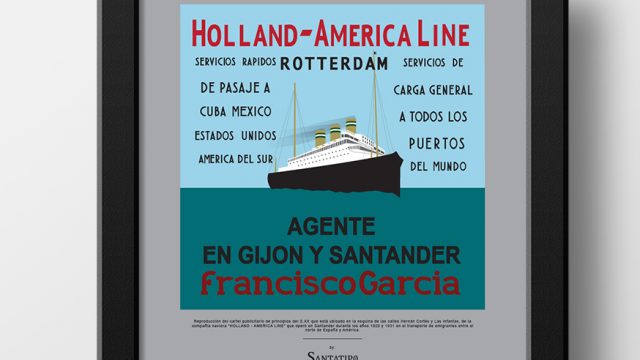 Cartel de Holland America – Line [Lámina descargable]