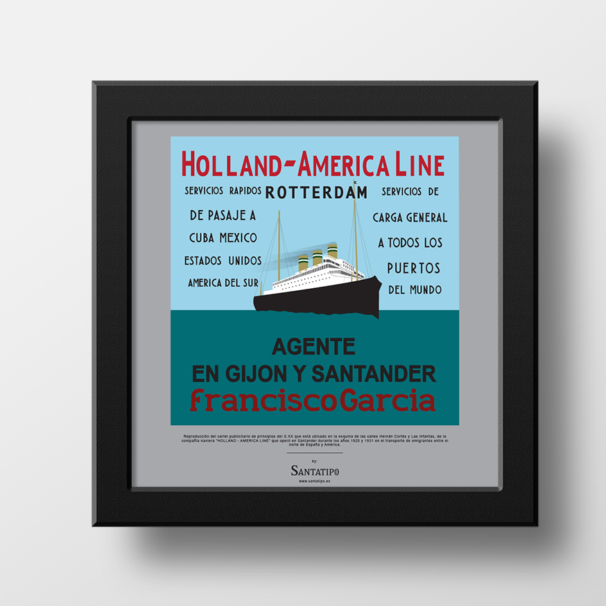 Cartel de Holland America – Line [Lámina descargable]