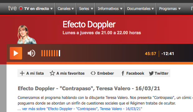 Entrevista en Radio3 “Efecto Doppler” 16-03-20
